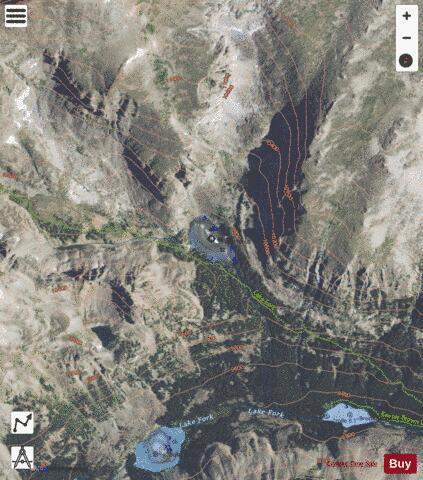 September Morn Lake depth contour Map - i-Boating App - Satellite