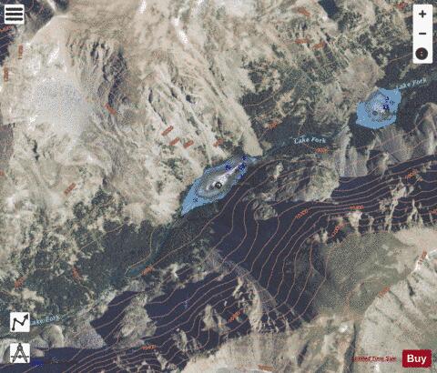 Second Rock Lake depth contour Map - i-Boating App - Satellite