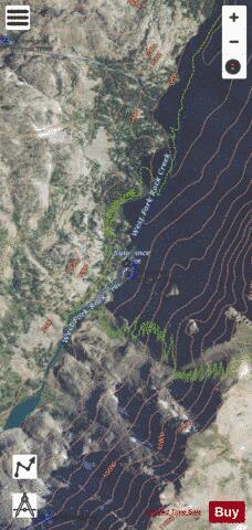Sundance Lake depth contour Map - i-Boating App - Satellite