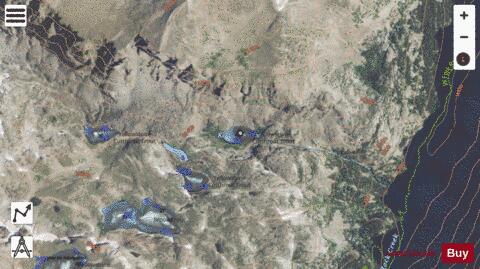Kookoo Lake depth contour Map - i-Boating App - Satellite