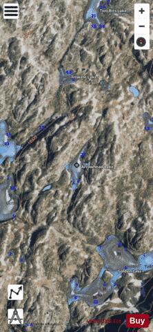 Cloverleaf Lakes depth contour Map - i-Boating App - Satellite