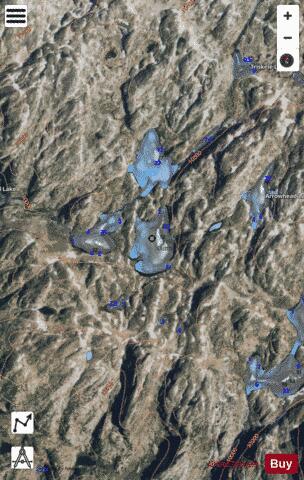 Cloverleaf Lake #223 depth contour Map - i-Boating App - Satellite