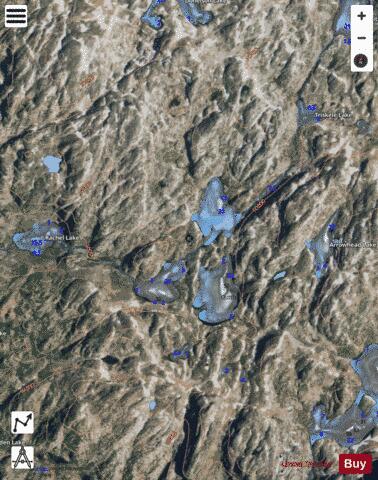 Cloverleaf Lake #216 depth contour Map - i-Boating App - Satellite
