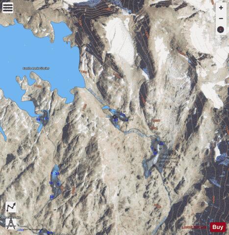 Navajo Tarn depth contour Map - i-Boating App - Satellite