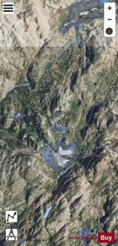 Pleiades Lakes depth contour Map - i-Boating App - Satellite