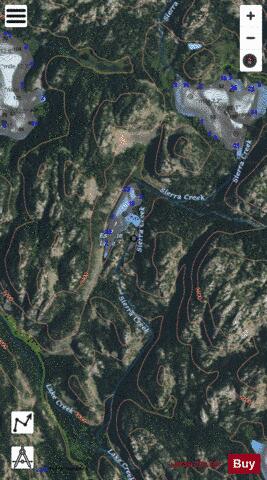 Estelle Lake depth contour Map - i-Boating App - Satellite