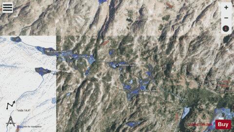 Robble Lake depth contour Map - i-Boating App - Satellite