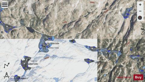 Unnamed Lake #180 depth contour Map - i-Boating App - Satellite
