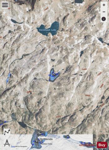 Unnamed Lake #138a depth contour Map - i-Boating App - Satellite