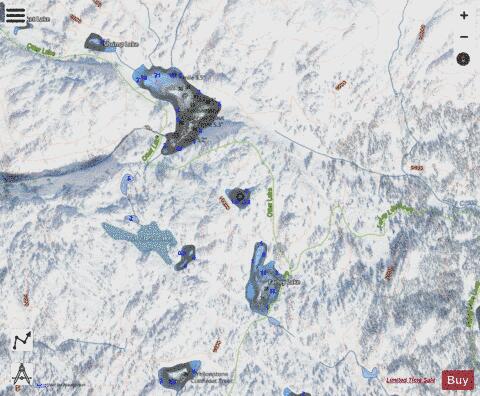 Unnamed Lake #140 depth contour Map - i-Boating App - Satellite