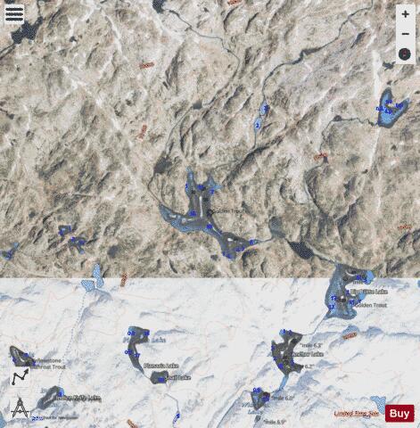 Desolation Lake depth contour Map - i-Boating App - Satellite