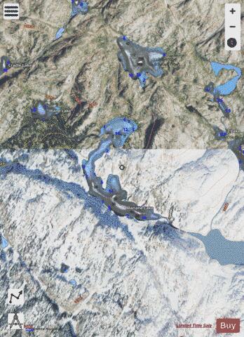 Mariane Lake depth contour Map - i-Boating App - Satellite