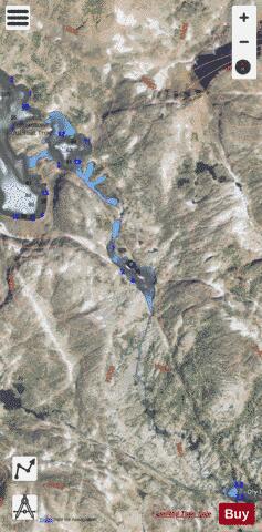 Billy Lake depth contour Map - i-Boating App - Satellite