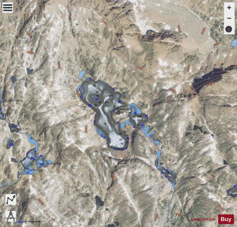 Cairn Lake depth contour Map - i-Boating App - Satellite