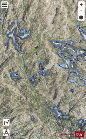 Mermaid Lake depth contour Map - i-Boating App - Satellite
