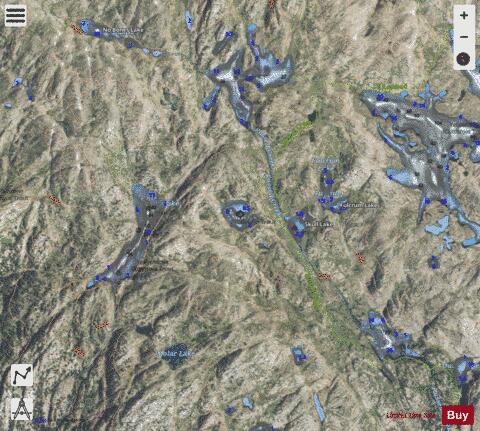 Picasso Lake depth contour Map - i-Boating App - Satellite