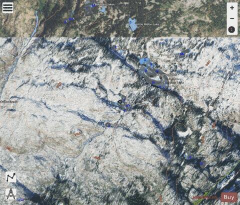 Sedge Lake depth contour Map - i-Boating App - Satellite