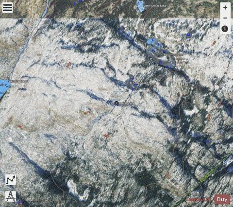 Dollar Lake depth contour Map - i-Boating App - Satellite
