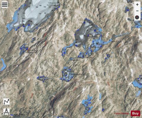 Rough Lake depth contour Map - i-Boating App - Satellite