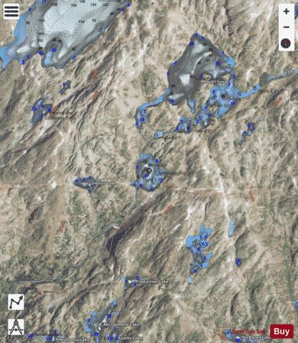 Lone Elk Lake depth contour Map - i-Boating App - Satellite