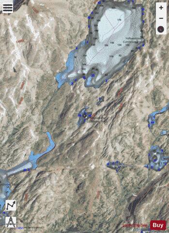 Unnamed Lake #33 depth contour Map - i-Boating App - Satellite