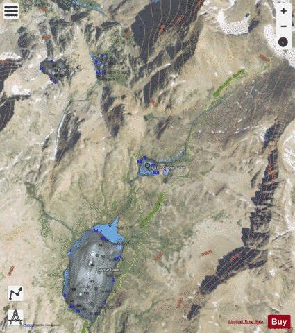 Little Goose Lake depth contour Map - i-Boating App - Satellite