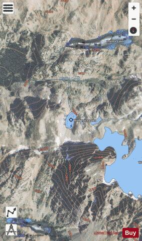 Wolf Voice Lake depth contour Map - i-Boating App - Satellite