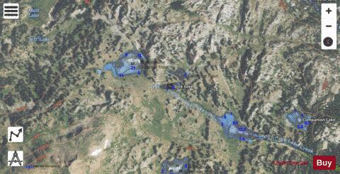 Dick Lake depth contour Map - i-Boating App - Satellite