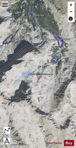 Lake Vengence depth contour Map - i-Boating App - Satellite