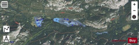 Cimmerian Lake depth contour Map - i-Boating App - Satellite