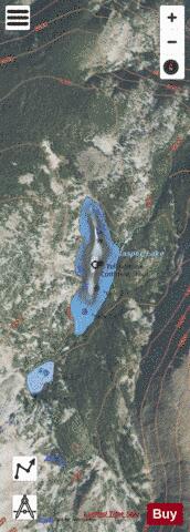 Jasper Lake (Tumble Lake) depth contour Map - i-Boating App - Satellite