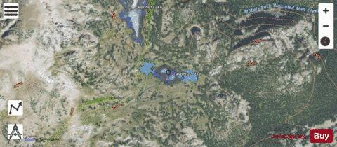 Favonius Lake depth contour Map - i-Boating App - Satellite