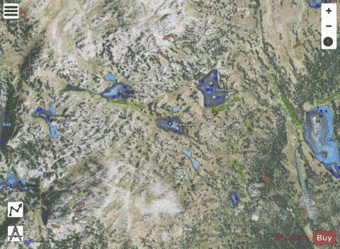 Pipit Lake depth contour Map - i-Boating App - Satellite