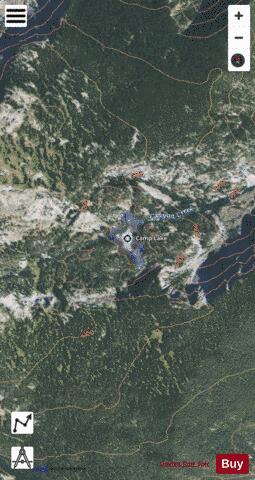Camp Lake depth contour Map - i-Boating App - Satellite
