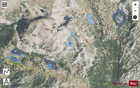Chickadee Lake depth contour Map - i-Boating App - Satellite