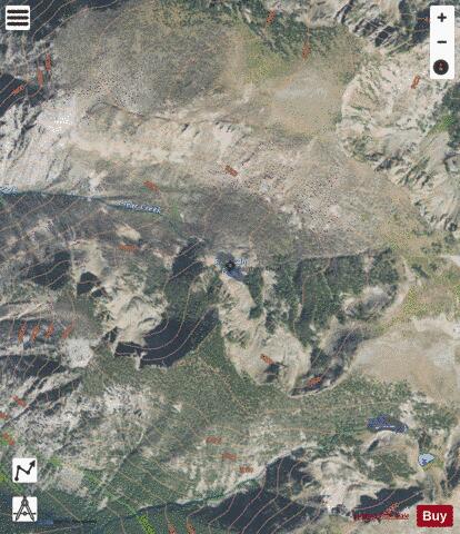 Emerald Lake depth contour Map - i-Boating App - Satellite