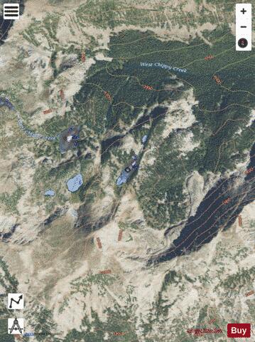 Unnamed Lake depth contour Map - i-Boating App - Satellite