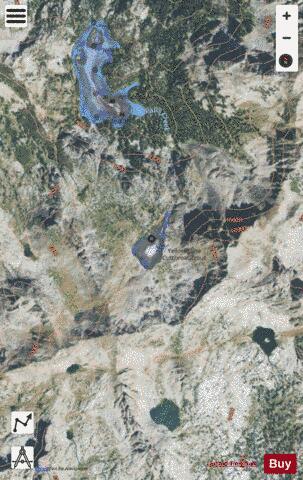 West Boulder Lake depth contour Map - i-Boating App - Satellite