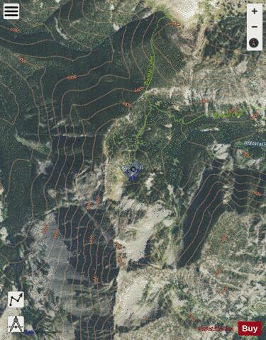 Blacktail Lake depth contour Map - i-Boating App - Satellite
