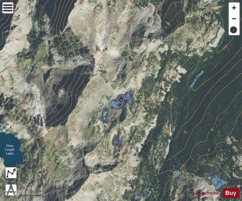 Lake Mcknight depth contour Map - i-Boating App - Satellite