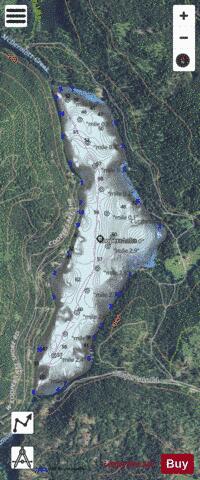 Coopers Lake depth contour Map - i-Boating App - Satellite