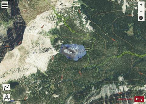 Upper Seymour Lake depth contour Map - i-Boating App - Satellite