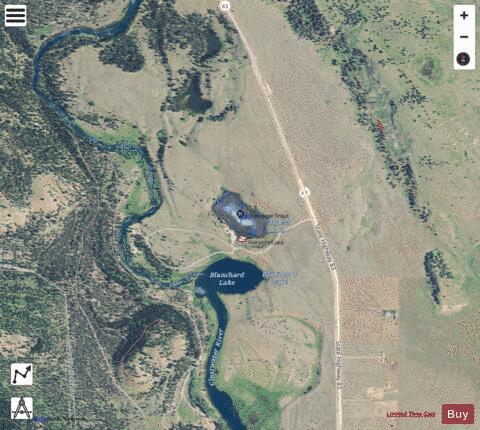 Harpers Lake depth contour Map - i-Boating App - Satellite