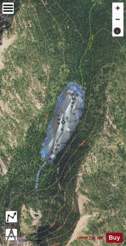 Lena Lake depth contour Map - i-Boating App - Satellite