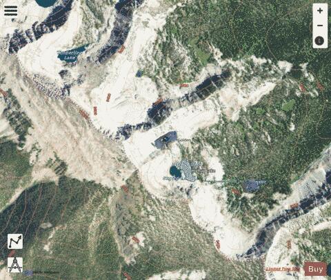 Skytop Lake depth contour Map - i-Boating App - Satellite