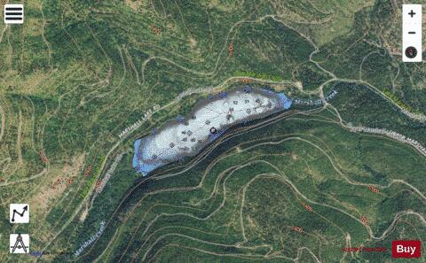 Lake Marshall depth contour Map - i-Boating App - Satellite