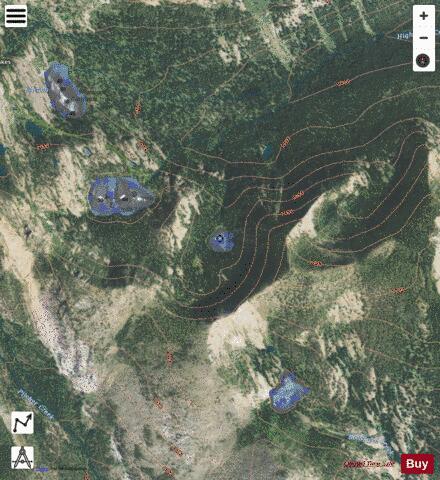 Farmers Lake #4 depth contour Map - i-Boating App - Satellite