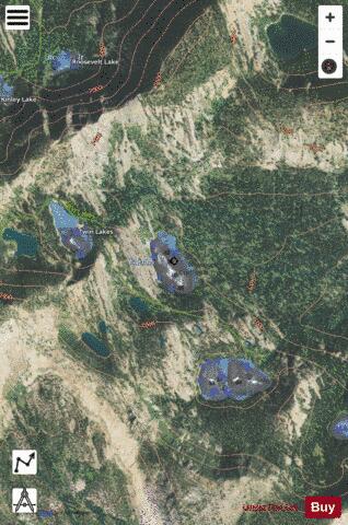 Farmers Lake #6 depth contour Map - i-Boating App - Satellite