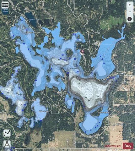 Echo Lake depth contour Map - i-Boating App - Satellite