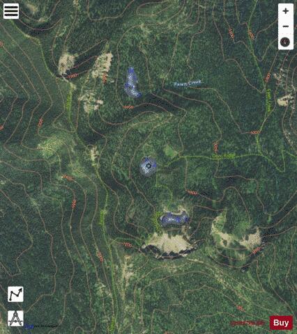 Doris Lake #2 depth contour Map - i-Boating App - Satellite